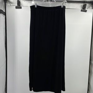 Vintage Y2K Style & Co Black Crushed Velvet Skirt Size Medium